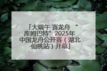 大端午 赛龙舟 “库姆巴特”2025年中国龙舟公开赛（湖北·仙桃站）开幕