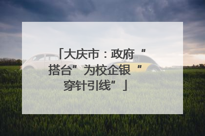 大庆市：政府“搭台”为校企银“穿针引线”