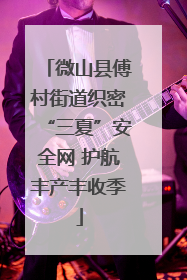 微山县傅村街道织密“三夏”安全网 护航丰产丰收季