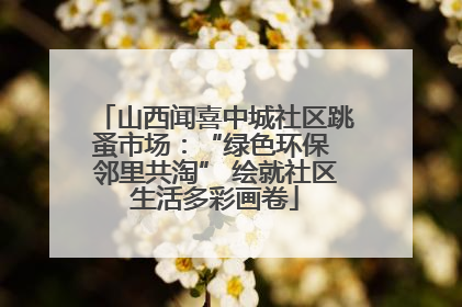 山西闻喜中城社区跳蚤市场：“绿色环保 邻里共淘” 绘就社区生活多彩画卷