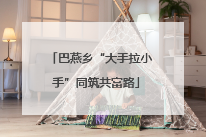 巴燕乡“大手拉小手”同筑共富路