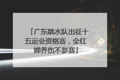 广东跳水队出征十五运会资格赛，全红婵养伤不参赛