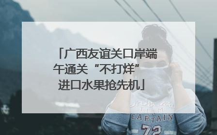 广西友谊关口岸端午通关“不打烊” 进口水果抢先机