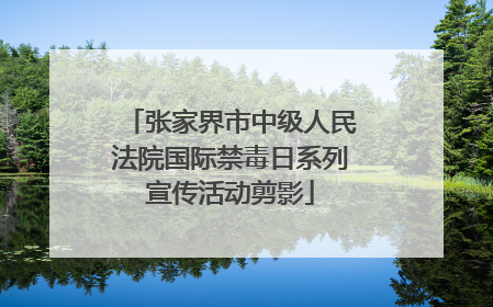 张家界市中级人民法院国际禁毒日系列宣传活动剪影