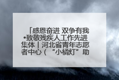 感恩奋进 双争有我•致敬残疾人工作先进集体丨河北省青年志愿者中心（“小橘灯”助残接力计划实施团队）：用温暖陪伴，守护特殊孩子成长