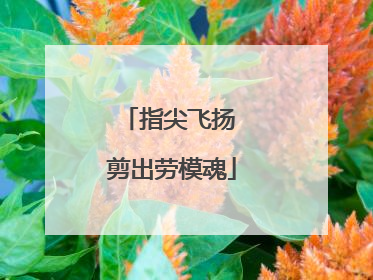 指尖飞扬 剪出劳模魂