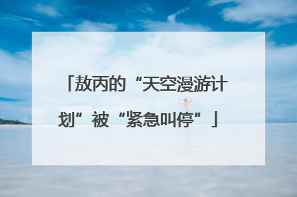 敖丙的“天空漫游计划”被“紧急叫停”