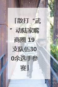 散打“武”动陆家嘴商圈 19支队伍300余选手参赛