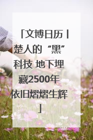 文博日历丨楚人的“黑”科技 地下埋藏2500年依旧熠熠生辉