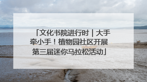 文化书院进行时｜大手牵小手！植物园社区开展第三届迷你马拉松活动