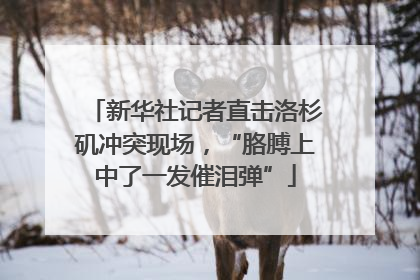 新华社记者直击洛杉矶冲突现场，“胳膊上中了一发催泪弹”