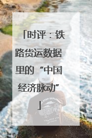 时评：铁路货运数据里的“中国经济脉动”