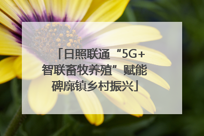 日照联通“5G+智联畜牧养殖”赋能碑廓镇乡村振兴