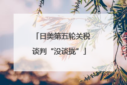 日美第五轮关税谈判“没谈拢”
