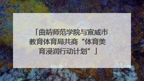 曲靖师范学院与宣威市教育体育局共商“体育美育浸润行动计划”