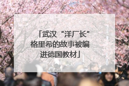 武汉“洋厂长”格里希的故事被编进德国教材