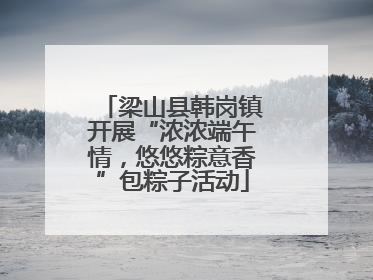 梁山县韩岗镇开展“浓浓端午情，悠悠粽意香”包粽子活动