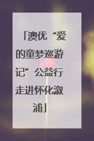 澳优“爱的童梦巡游记”公益行走进怀化溆浦