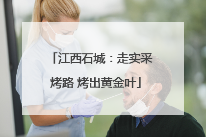 江西石城：走实采烤路 烤出黄金叶