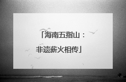 海南五指山：非遗薪火相传