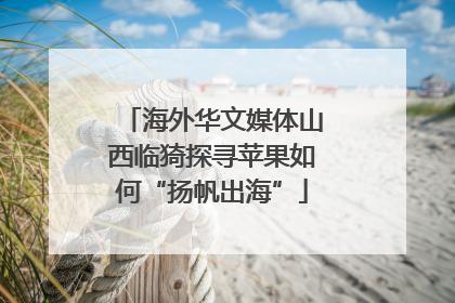 海外华文媒体山西临猗探寻苹果如何“扬帆出海”