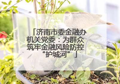 济南市委金融办机关党委：为群众筑牢金融风险防控“护城河”