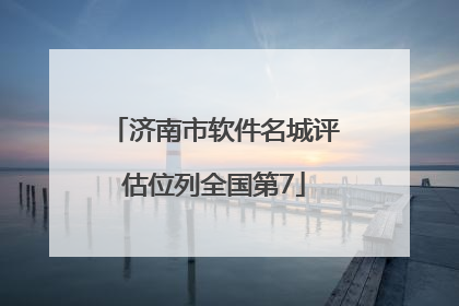 济南市软件名城评估位列全国第7
