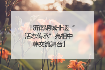济南钢城非遗“活态传承”亮相中韩交流舞台