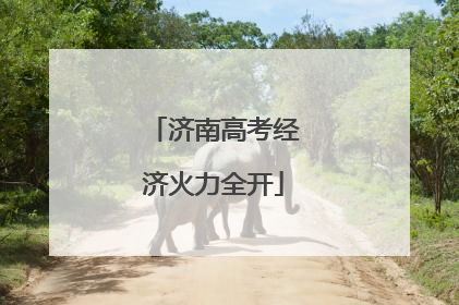 济南高考经济火力全开
