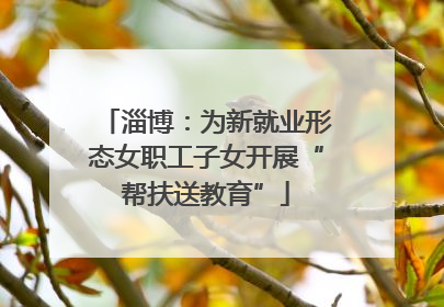 淄博：为新就业形态女职工子女开展“帮扶送教育”