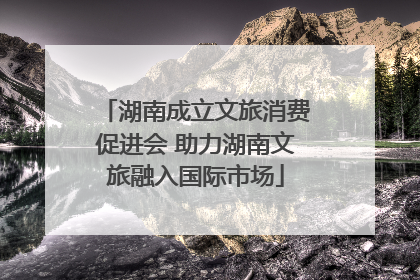 湖南成立文旅消费促进会 助力湖南文旅融入国际市场
