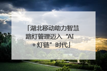 湖北移动助力智慧路灯管理迈入“AI＋灯链”时代