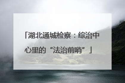 湖北通城检察：综治中心里的“法治前哨”