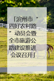 滨州市“四好农村路”动员会暨全市旅游公路建设推进会议召开