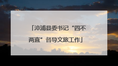 漳浦县委书记“四不两直”督导文旅工作