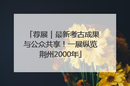 荐展｜最新考古成果与公众共享！一展纵览荆州2000年