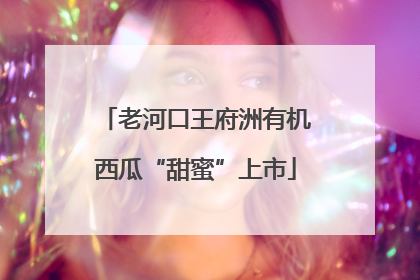 老河口王府洲有机西瓜“甜蜜”上市