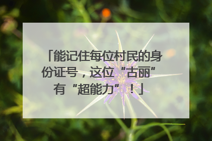能记住每位村民的身份证号，这位“古丽”有“超能力”！