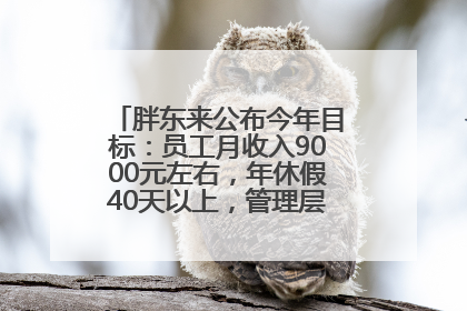 胖东来公布今年目标：员工月收入9000元左右，年休假40天以上，管理层人均分配70万元