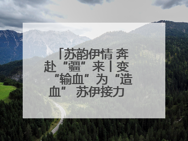 苏韵伊情 奔赴“疆”来丨变“输血”为“造血” 苏伊接力守护“心”生