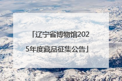 辽宁省博物馆2025年度藏品征集公告