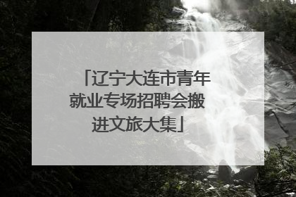 辽宁大连市青年就业专场招聘会搬进文旅大集
