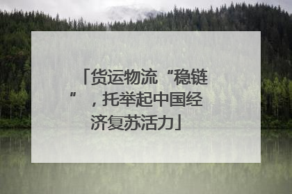 货运物流“稳链”，托举起中国经济复苏活力