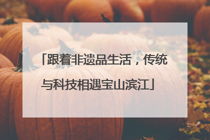 跟着非遗品生活，传统与科技相遇宝山滨江