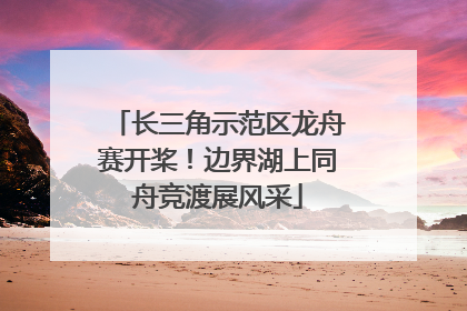 长三角示范区龙舟赛开桨！边界湖上同舟竞渡展风采