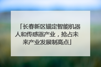 长春新区锚定智能机器人和传感器产业，抢占未来产业发展制高点