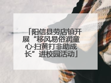 阳信县劳店镇开展“移风易俗润童心·扫黄打非助成长”进校园活动