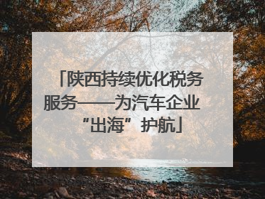 陕西持续优化税务服务——为汽车企业“出海”护航