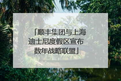 顺丰集团与上海迪士尼度假区宣布数年战略联盟