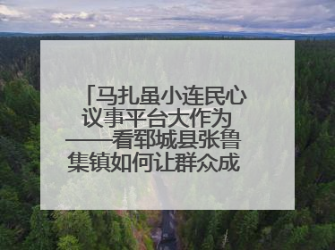 马扎虽小连民心 议事平台大作为——看郓城县张鲁集镇如何让群众成为乡村治理主角